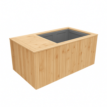 IJsbad met Douglas buitenkant - Wit